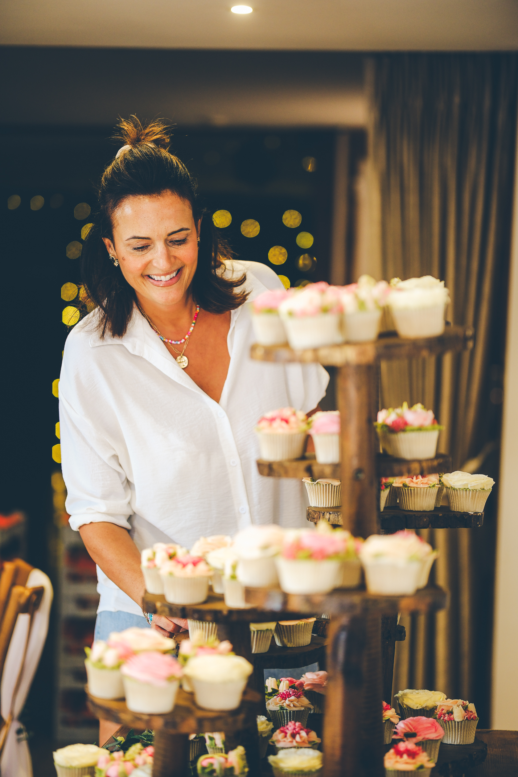 Elegant floral cupcakes created by Emma